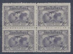 Australia 1931 Kingsford Smith 6d Block Of 4 Unmounted Mint