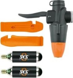 Sks Pump Head For Tubeless Tyres + 2X 16G CO2 + 2X Tyre Levers Tl - Headset