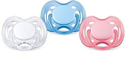 Avent Freeflow Silicone Pacifiers 0-6 Months Girl Colors