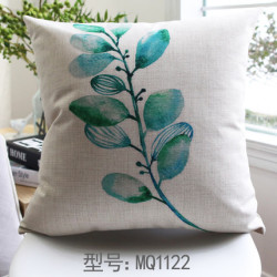 Tropical Leaves Green Country Decor Cushion Cover - 2