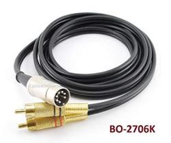 Cablesonline 6FT 7-PIN Din Male To 2-RCA Male Professional Premium Audio Cable For Bang & Olufsen Naim Quad...stereo Systems BO-2706