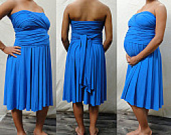 Infinity Twist Convertible Maternity Wrap Dress.short. Bood Tube 2 Buckles And Bra Clip Free
