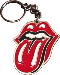 Licenses Products Rolling Stones Tongue Metal Keychain