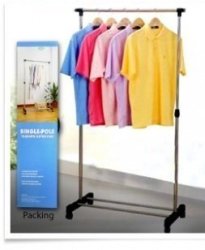 Single Pole Clothing Hanger Rack