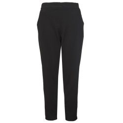 Quiz Curve Black Crepe Tapered Trousers
