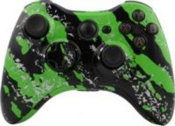 CCMODZ Hydro Dipped Shell For Xbox 360 Wireless Controller Splatter Green