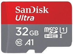 Sandisk Ultra A1 32GB Microsd Hc Class 10 UHS-1 Mobile Memory Card For Samsung Galaxy S7 & S7 Edge S8 & S8 Plus & Sd Memory Card Reader