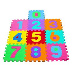 TIME2PLAY Eva Foam Puzzle Number Play Mat 10 Piece