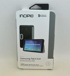 Samsung Galaxy Tab E 8.0 Case Incipio Shock Absorbant Folio Clarion Case For Samsung Galaxy Tab E 8.0-GRAY