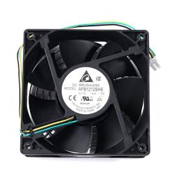Delta Fan 120MM 12CM 120X120X38MM Cooling Fan AFB1212SHE 12V Dc 3 Pin 3 Wire PC Computer High Cfm Case Fan With Metal Finger Guard