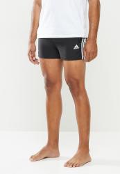 Adidas Performance 3 Stripe Classic Swim Shorts - Black