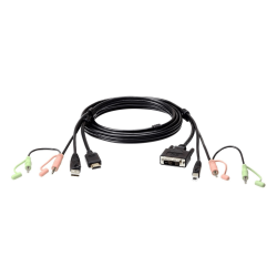 Aten 1.8M USB HDMI To Dvi-d Kvm With Audio Cable
