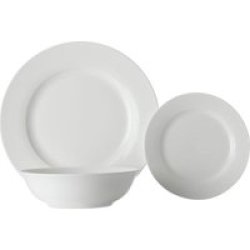 Maxwell & Williams - White Basics European Rim Dinner Set - Set Of 18