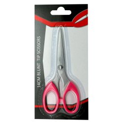 No Brand - Scissors Blunt Tip 14CM Neon Pink