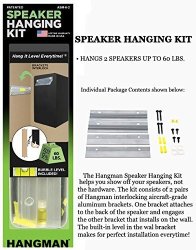 Hangman 6IN. Bar Speaker Hanging Kit 2 Brackets