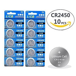 LiCB 10 Pack CR2032 Battery 3v Lithium Battery CR 2032 Button