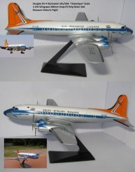 South African Airways Saa Sal Dc4 Zs-aub Outeniqua Snap-fit Plastic Scale