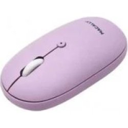 Macally Bttopbat Rechargeable Bluetooth Optical Mouse Purple