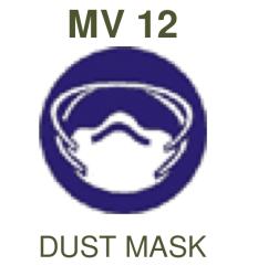 MV12: Dust Mask Mandatory - Std