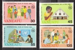 Vanuatu 1986 Christmas Sg 426-9 Complete Unmounted Mint Set
