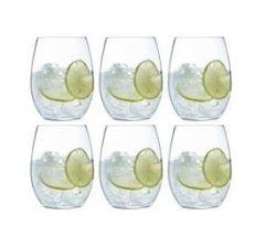 Set Of 6 Wine Glasses Drinking Glass Cups Tumblers Wine Glasses For Cocktail Or Wedding Party
