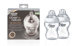 Tommee Tippee Closer To Nature Bottle 260ml Easi Vent 2pk