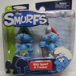Peyo Smurf Figures Figurines Set Wild Smurf & Tracker Smurf 5 5 Cm New In Pack