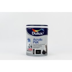 Interior & Exterior Paint Dulux Acrylic Pva Black Matt 5L