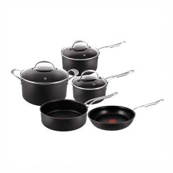 Jamie Oliver By Tefal New Professional Series Hard- Anodised Induction Set Of 5