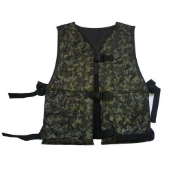 Gen X Global Reversible Tactical Vest Woodland Camo Black