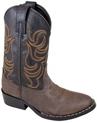 Smoky Mountain Youth Boys Monterey Western Cowboy Boots Brown black 5M