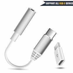 USB C Adapter Iulonee Type C To 3.5MM Headphone Audio Jack Adapter Dongle USB 3.5MM Auxiliary Connector Compatible With Huawei Moto Z Z2 Google Pixel