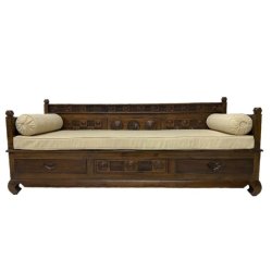 Bumi Teak Outdoor Daybed - Solid Teak With Storage 200CM Sotran Dekorativ