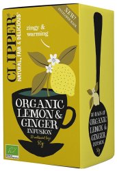Clipper Organic Lemon & Ginger Tea