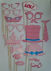 Photo Props- Photo Booth Props On Sticks- 15 Per Pack