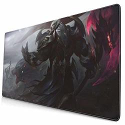 Large Mouse Pad for League of Legends Darius with Stitched Edges Gaming Mouse Mat Non-Slip Rubber Base Mousepad for Laptop,Computer,PC,Keyboard,11.8x23.6 