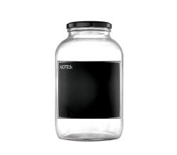 Consol Jar With Black Notes 2L