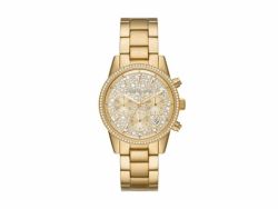 Ritz Chronograph Gold-tone Stainless Steel Woman's Watch MK7310