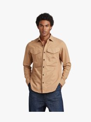 Men&apos S Cargo Regular Brown Shirt