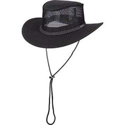 Stetson Outdoor Men's Mesh Covered Safari Hat S Black