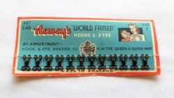 Antique Newey's "world Famed" Hooks & Eyes England