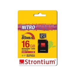 16GB Nitro Microsd Card 85MB S With Adapter