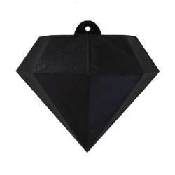Diamond Wall Vase - Black