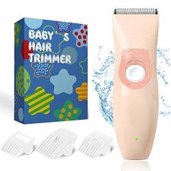 Baby Hair Clippers Electric Hair Cutting Kit For Kids Silent Hair Trimmer With Ceramic Blade Head & 3 Clipper Guards IPX7 Waterproof Cordless Ultra-quiet
