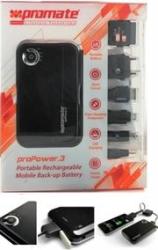 Promate PROPOWER.3 Portable Rechargeable Mobile Back-up Battery 3500MAH For Iphone ipod Nokia Samsung Blackberry Se - Retail Box 1 Year Warranty