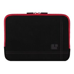 Sumaclife 15" Microsuede Hybrid Padded Sleeve Pouch Case Red For Hp 14 15.6 Inch Laptop Envy X2 Pavilion X360 Spectre X360 Series