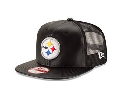 NFL Pittsburgh Steelers Team Sleek Trucker 9fifty Cap One Size Black