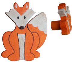 Woodland Fox Drawer Knob Right