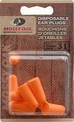 Mossy Oak Disposable Ear Plugs Orange One Size 5 Pack