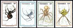 Transkei - 1987 Spiders Set Mnh Sacc 208-211